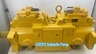 Test de la pompe hydraulique CAT312 avant expédition