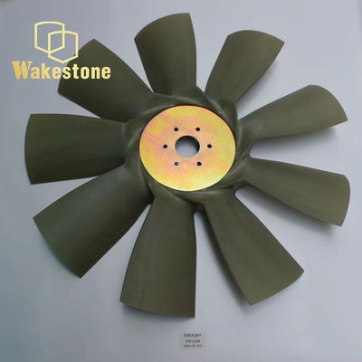 CAT330B Pièces détachées de la pelle Les lames du ventilateur 9 lames 6 trous pour le refroidissement du moteur